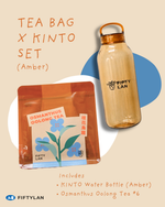 Load image into Gallery viewer, FIFTYLAN Tea Bag x KINTO Water Bottle Set
